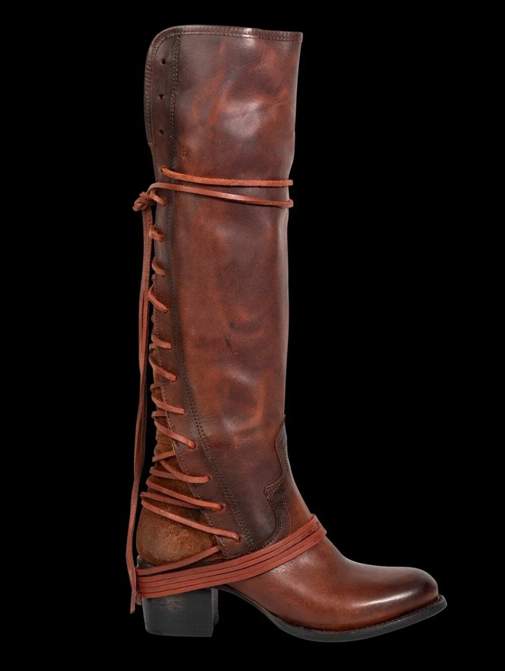 Freebird Women’s Tall Lace-Up Leather Boots